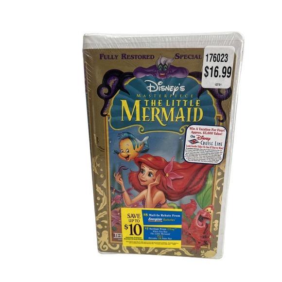 Disney Masterpiece The Little Mermaid VHS 1998 Special Edition New Sealed - Picture 2 of 10